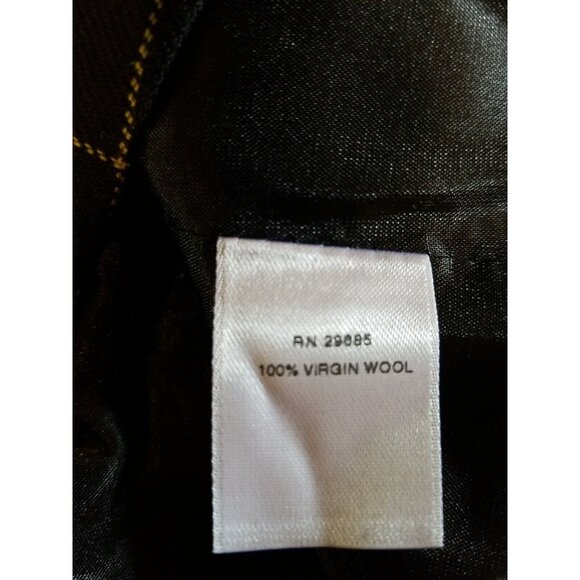 Vintage Pendleton Black Wool Cropped Blazer Jacket Womens Size 8 Preppy Classic - Picture 6 of 11